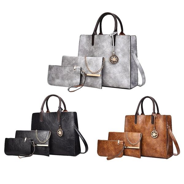 3pcs women's bag set fashion pu leather ladies handbag solid color messenger bag shoulder wallet bags for women
3pcs women's bag set fashion pu leather ladies handbag solid color messenger bag shoulder wallet bags for women