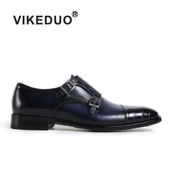 vikeduo handmade vintage male genuine leather luxury double buckle wedding party dress shoes original design men's monk shoes, Black
vikeduo handmade vintage male genuine leather luxury double buckle wedding party dress shoes original design men's monk shoes, Black