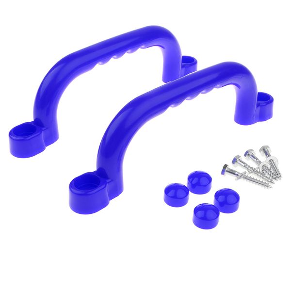 1 pair safety nonslip handle mounting hardware screw kits playset kids garden park gymnastics toy blue
1 pair safety nonslip handle mounting hardware screw kits playset kids garden park gymnastics toy blue