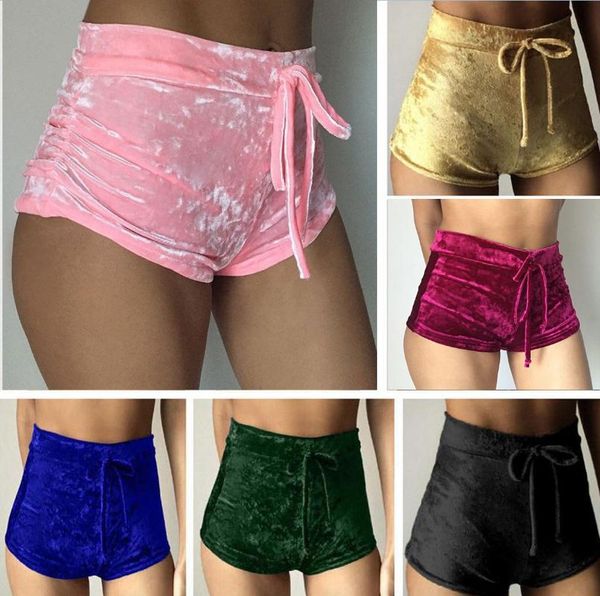 gym clothing women's shorts soft velvets lace up hip skinny elastic velvet women mini short solid color high waist sheath, White;black
gym clothing women's shorts soft velvets lace up hip skinny elastic velvet women mini short solid color high waist sheath, White;black