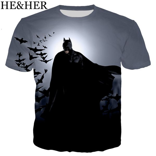 new men dc comic superhero anime 3d print shirts oversized harajuku kawaii men clothing
