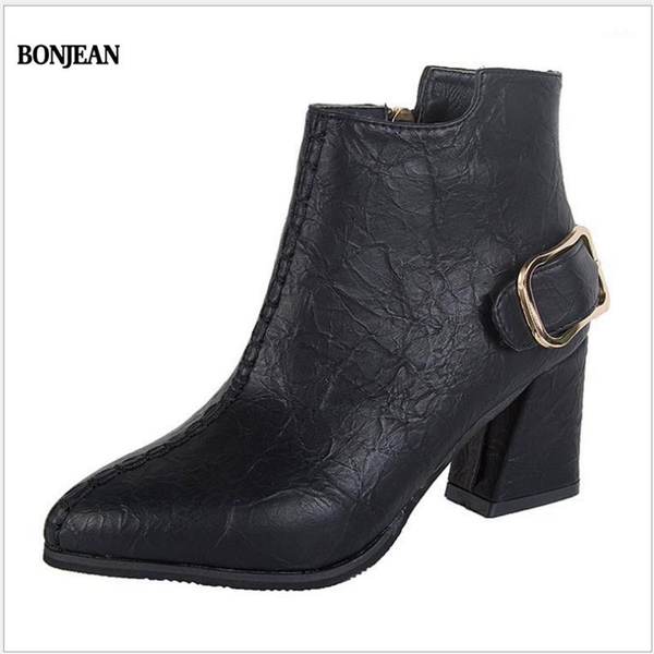 new spring/winter 2020 high-heeled shoes with pointy toe for women are thick with the side zipper of belt buckle in europe1, Black
new spring/winter 2020 high-heeled shoes with pointy toe for women are thick with the side zipper of belt buckle in europe1, Black