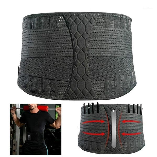 waist support lumbar belt breathable for safety sports spine steel plate fitness back 1, Black;gray
waist support lumbar belt breathable for safety sports spine steel plate fitness back 1, Black;gray