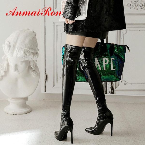 anmairon 2020 over the knee boots patent leather winter shoes women pointed toe basic high heel boots zip women winter1, Black
anmairon 2020 over the knee boots patent leather winter shoes women pointed toe basic high heel boots zip women winter1, Black
