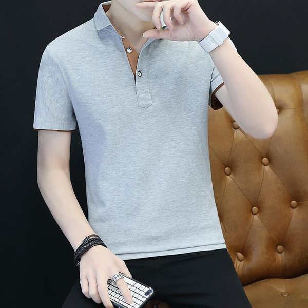 net 2021 summer korean short sleeve / lapel polo shirt chao brand slim fit men's t-shirt, White;black
net 2021 summer korean short sleeve / lapel polo shirt chao brand slim fit men's t-shirt, White;black