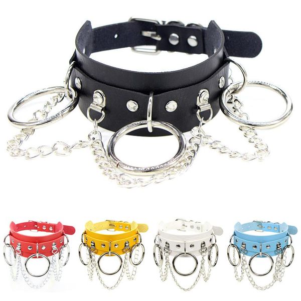 chokers punk goth choker necklaces pu leather collar for women men vintage trendy handmade boho gothic party jewelry gifts, Golden;silver
chokers punk goth choker necklaces pu leather collar for women men vintage trendy handmade boho gothic party jewelry gifts, Golden;silver