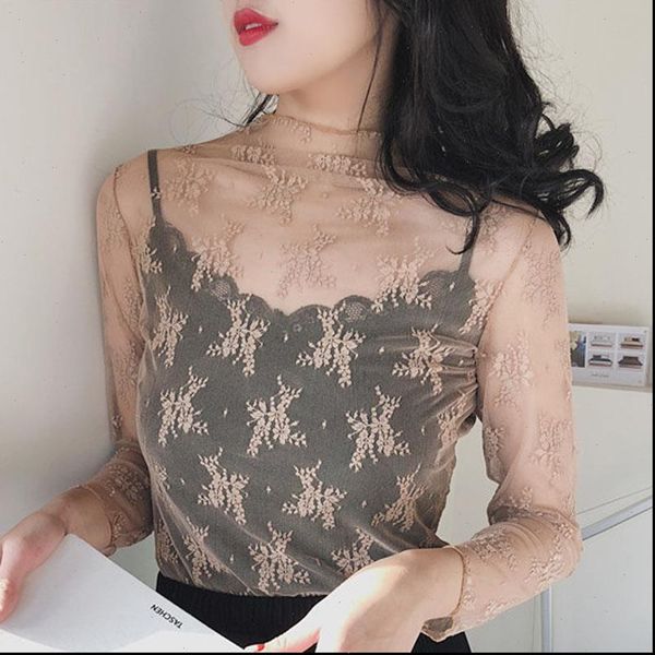 ladies sheer crew neck women see through transparent mesh bodycon long sleeve turtleneck blouse, White
ladies sheer crew neck women see through transparent mesh bodycon long sleeve turtleneck blouse, White