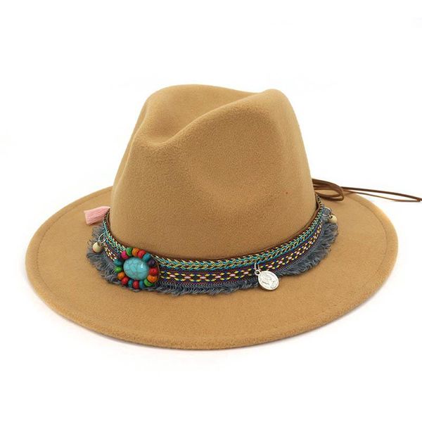 women jazz caps hats bohemia style woolen hats for spring summer beach mc889, Black;white
women jazz caps hats bohemia style woolen hats for spring summer beach mc889, Black;white