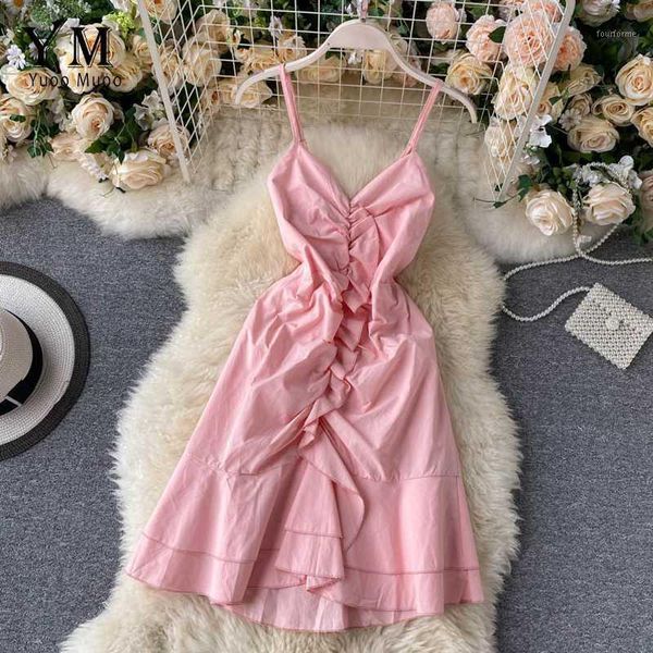 casual dresses yuoomuoo women dress ruffles 2021 spaghetti strap tunic high waist v neck party ruched pink mini summer1, Black;gray
casual dresses yuoomuoo women dress ruffles 2021 spaghetti strap tunic high waist v neck party ruched pink mini summer1, Black;gray