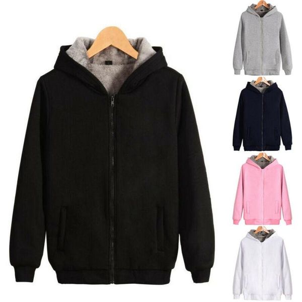 fashion men's thick fleece fur lined hoodie zip up coat jacket sweatshirt outwear, Black
fashion men's thick fleece fur lined hoodie zip up coat jacket sweatshirt outwear, Black
