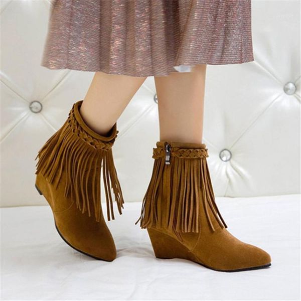 boots pxelena large size 34-45 fashion 2021 women tassel ankle wedge high heels shoes faux suede fringe office lady daily1, Black
boots pxelena large size 34-45 fashion 2021 women tassel ankle wedge high heels shoes faux suede fringe office lady daily1, Black