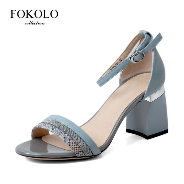 fokolo sandals for women new blue round toe sheepskin high heels summer party prom handmade ladies shoes l6 0928, Black
fokolo sandals for women new blue round toe sheepskin high heels summer party prom handmade ladies shoes l6 0928, Black