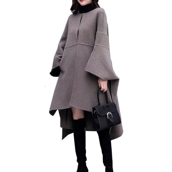 spring autumn plus size jacket women's korean loose wool coat outerwear mid-length over-the-knee cloak woolen coats women, Black
spring autumn plus size jacket women's korean loose wool coat outerwear mid-length over-the-knee cloak woolen coats women, Black