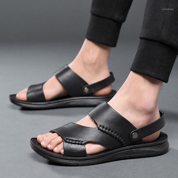 100% genuine leather sandals men summer shoes fashion male beach sandals cow leather casual man summer holiday shoes ka23121, Black
100% genuine leather sandals men summer shoes fashion male beach sandals cow leather casual man summer holiday shoes ka23121, Black