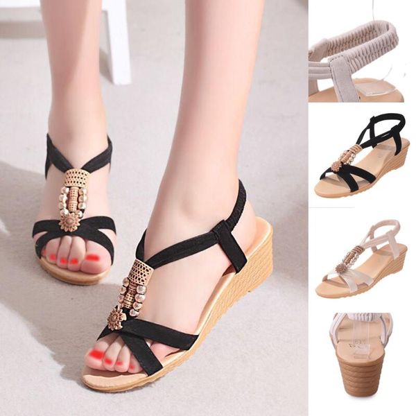 new arrival womans sandals fashioh summer elastic strap casual shoes sandals comfort zapatos de mujer#b40, Black
new arrival womans sandals fashioh summer elastic strap casual shoes sandals comfort zapatos de mujer#b40, Black
