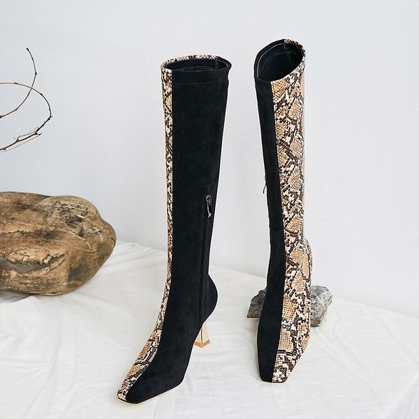 2021 women's boots plus size 22-26cm long knee-boots for women snake + herd sewing fashionable shoes vpoj, Black
2021 women's boots plus size 22-26cm long knee-boots for women snake + herd sewing fashionable shoes vpoj, Black