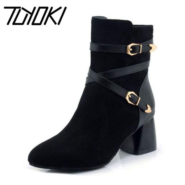 boots tuyoki women ankle solid color round toe zipper high heel winter plush fur warm shoes footwear size 33-43, Black
boots tuyoki women ankle solid color round toe zipper high heel winter plush fur warm shoes footwear size 33-43, Black
