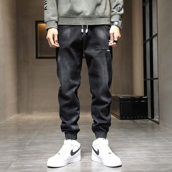 men korean fashions blue jeans 2020 harem pants mens japanese streetwear denim loose wide leg loose pants, Black
men korean fashions blue jeans 2020 harem pants mens japanese streetwear denim loose wide leg loose pants, Black