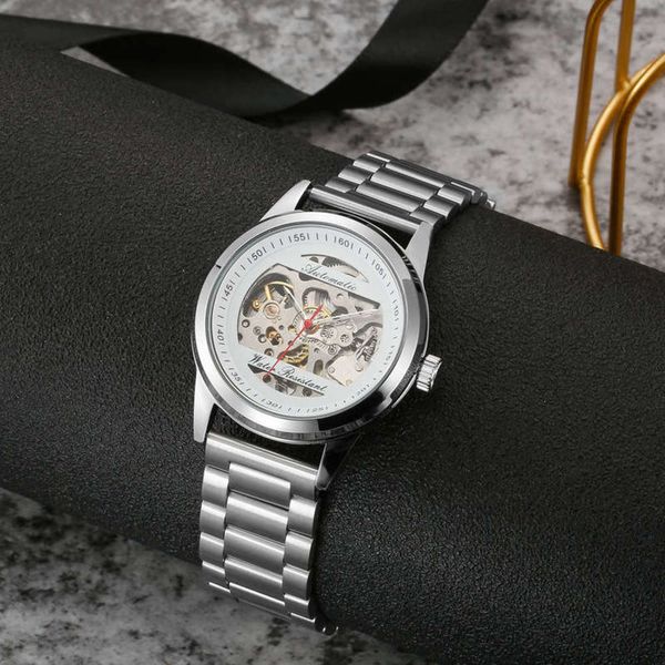 mechanical watch automatic watches unbrand full solid steel belt mechanical watch waterproof men's watch latw, Slivery;brown
mechanical watch automatic watches unbrand full solid steel belt mechanical watch waterproof men's watch latw, Slivery;brown