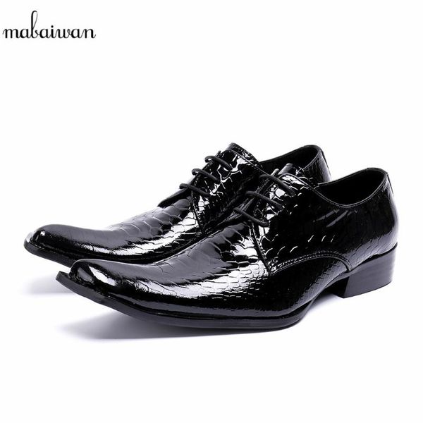 mabaiwan male designer crocodile genuine leather dress men casual shoes lace up italy business wedding shoes men oxford flats, Black
mabaiwan male designer crocodile genuine leather dress men casual shoes lace up italy business wedding shoes men oxford flats, Black