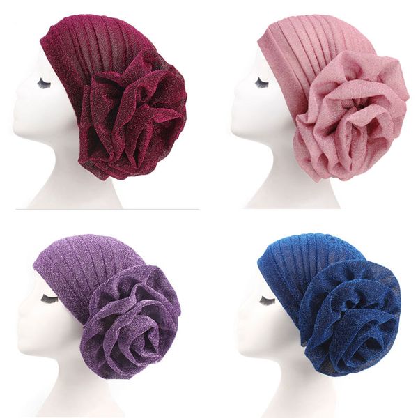 new arrival ladies turban hat fashion boho flower beanie women india female head wrap ing, Blue;gray
new arrival ladies turban hat fashion boho flower beanie women india female head wrap ing, Blue;gray