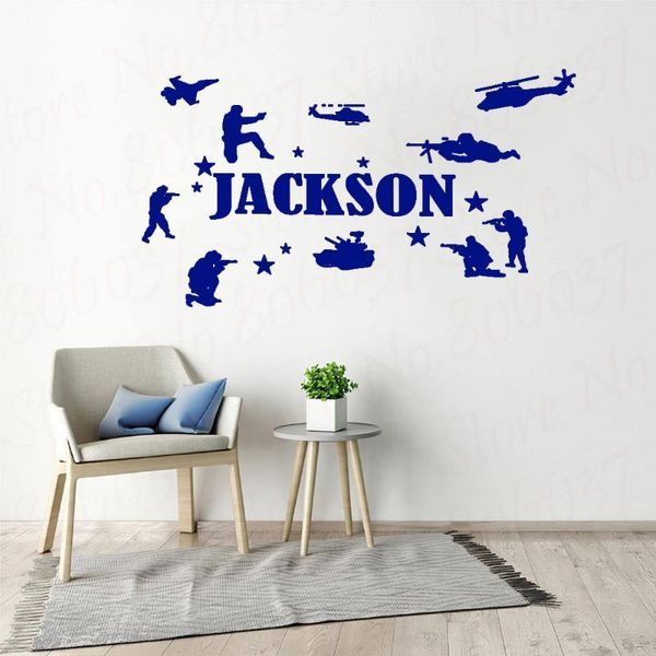 custom personalised name army soldiers wall art stickers kid boys home decor nursery adesivo de parede mural wl11851
custom personalised name army soldiers wall art stickers kid boys home decor nursery adesivo de parede mural wl11851