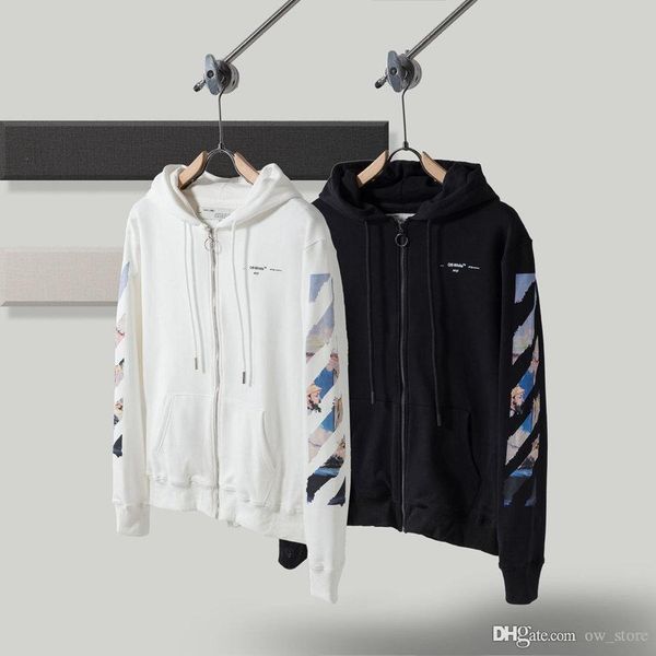 длинные рукава ow молнии с капюшоном белых womens måns клод моне граффити картины балахон картины патч на груди выключения стрелки одежды, Black
длинные рукава ow молнии с капюшоном белых womens måns клод моне граффити картины балахон картины патч на груди выключения стрелки одежды, Black
