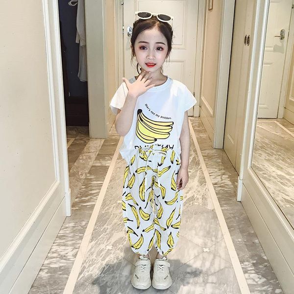 kid girls summer sets white o-neck t-shirt pants cc08.11
kid girls summer sets white o-neck t-shirt pants cc08.11