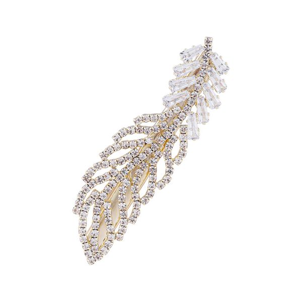 temperament crystal feather hairpin girl fashion bangs clip personality wild go out wash hair accessories, Golden
temperament crystal feather hairpin girl fashion bangs clip personality wild go out wash hair accessories, Golden