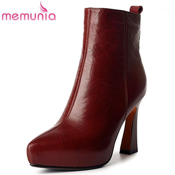 boots memunia 2021 vintage genuine leather shoes women pointed toe dress party autumn winter high heel ankle woman1, Black
boots memunia 2021 vintage genuine leather shoes women pointed toe dress party autumn winter high heel ankle woman1, Black