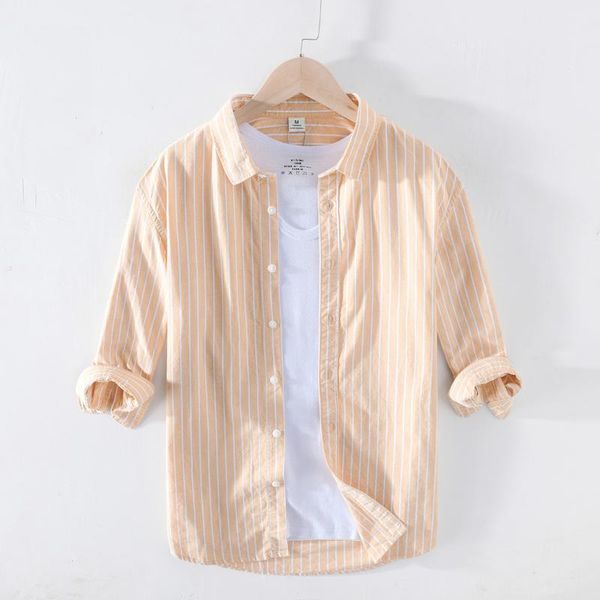2020 new striped shirt men three quarter sleeve slim fit clothing pure cotton plus size y2709, White;black
2020 new striped shirt men three quarter sleeve slim fit clothing pure cotton plus size y2709, White;black