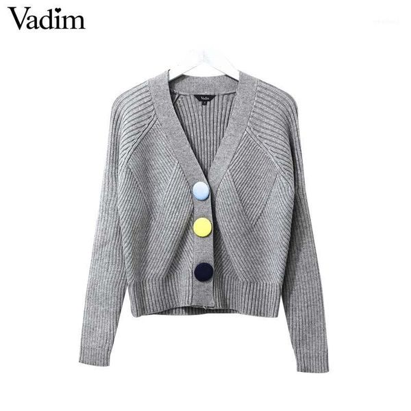 women's knits & tees vadim women stylish knitted cardigans button decorate v neck long sleeve sweaters female casual outwear mujer ha4, White
women's knits & tees vadim women stylish knitted cardigans button decorate v neck long sleeve sweaters female casual outwear mujer ha4, White