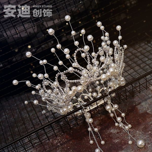 корейская версия высокого класса свадебный супер фея красоты princess diamond перл круглые серьги корону свадебное платье волосы, Silver
корейская версия высокого класса свадебный супер фея красоты princess diamond перл круглые серьги корону свадебное платье волосы, Silver