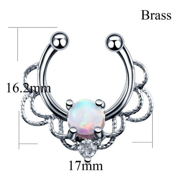 new arrival opal stone nose stud septum clicker rings opal ball closure lip ear tragus piercing belly rings earring jewelry q bbymgw, Silver
new arrival opal stone nose stud septum clicker rings opal ball closure lip ear tragus piercing belly rings earring jewelry q bbymgw, Silver