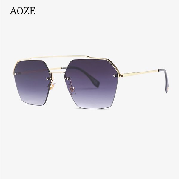 sunglasses aoze 2021 fashion semi-rimless hexago style rivets female gradient design brand oculos feminino uv400, White;black
sunglasses aoze 2021 fashion semi-rimless hexago style rivets female gradient design brand oculos feminino uv400, White;black