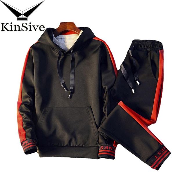 2018 men sets clothing hoodies + pants two piece sweatsuit casual tracksuit outfit set male striped sweatshirt men track suit, Gray
2018 men sets clothing hoodies + pants two piece sweatsuit casual tracksuit outfit set male striped sweatshirt men track suit, Gray