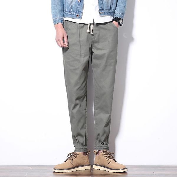 men's pants men trousers ankle-length cotton mens harem joggers casual slim fit sweatpants for male, Black
men's pants men trousers ankle-length cotton mens harem joggers casual slim fit sweatpants for male, Black