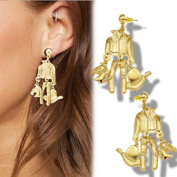 dangle & chandelier western earrings wild west cowboy cowgirl suit jeans horse hat drop stud country boho gold fashion for women, Silver
dangle & chandelier western earrings wild west cowboy cowgirl suit jeans horse hat drop stud country boho gold fashion for women, Silver
