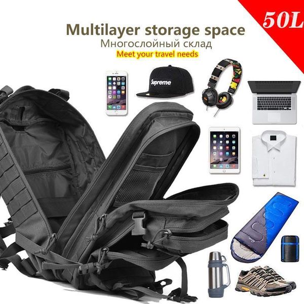outdoor bags 50l high capacity softback waterproof backpack army tactical sport camping hiking trekking hunting bag1
outdoor bags 50l high capacity softback waterproof backpack army tactical sport camping hiking trekking hunting bag1