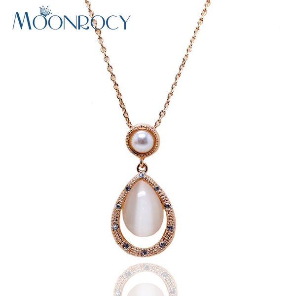 pendant necklaces moonrocy rose gold color imitated pearl opal crystal necklace vintage cubic zirconia waterdrop for women girls choker gift, Silver
pendant necklaces moonrocy rose gold color imitated pearl opal crystal necklace vintage cubic zirconia waterdrop for women girls choker gift, Silver