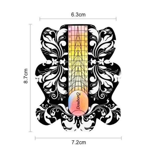 10pcs/100pcs flower design nail dual form acrylic uv gel tips extension builder form guide stencil manic sqcyld, Black
10pcs/100pcs flower design nail dual form acrylic uv gel tips extension builder form guide stencil manic sqcyld, Black