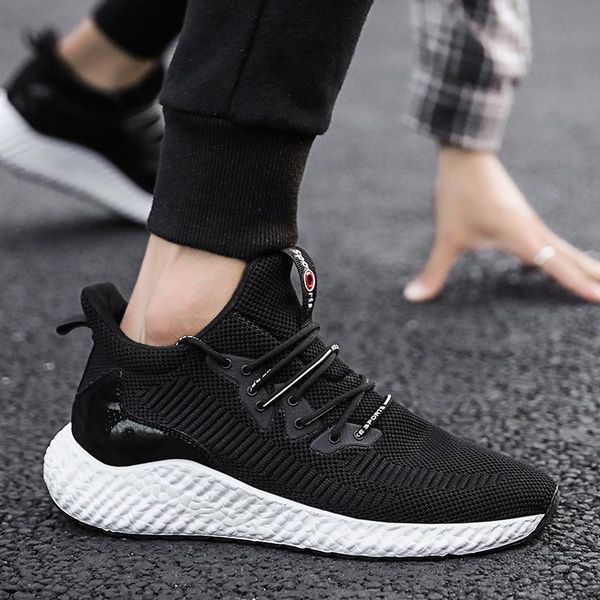 2020 spring and autumn new men's shoes woven breathable sneakers trend fashion wild increase student lace shoes, Black
2020 spring and autumn new men's shoes woven breathable sneakers trend fashion wild increase student lace shoes, Black