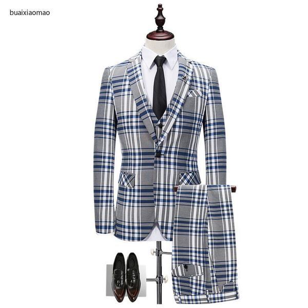 men's suits & blazers 2021 striped suit 3 piece set, fashion business slim jacket, banquet wedding host dress, White;black
men's suits & blazers 2021 striped suit 3 piece set, fashion business slim jacket, banquet wedding host dress, White;black