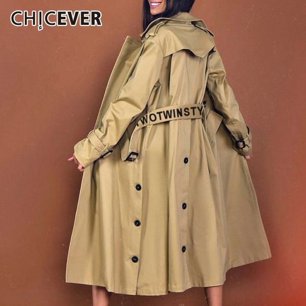 chicever autumn coat for women loose windbreaker women outsize long sleeve high waist with sashes coat female clothes fashion lj200903, Tan;black
chicever autumn coat for women loose windbreaker women outsize long sleeve high waist with sashes coat female clothes fashion lj200903, Tan;black