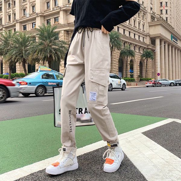 women 2021 cargo new women's fashion elastic waistband streetwear plus size ladies breathable jogging pants m33a, Black;white
women 2021 cargo new women's fashion elastic waistband streetwear plus size ladies breathable jogging pants m33a, Black;white