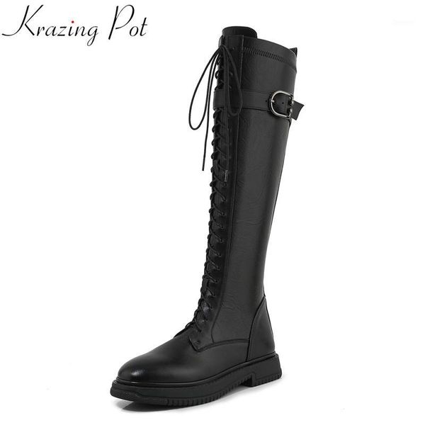 comfortable cow leather med heel platform round toe riding boots zipper buckle winter shoes cool brand party knee high boots l301, Black
comfortable cow leather med heel platform round toe riding boots zipper buckle winter shoes cool brand party knee high boots l301, Black