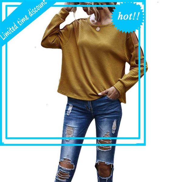 lent women's shirt hollow out shoulder casual long mouths around neck effects colour loose lady trui breien t-shirt, White
lent women's shirt hollow out shoulder casual long mouths around neck effects colour loose lady trui breien t-shirt, White