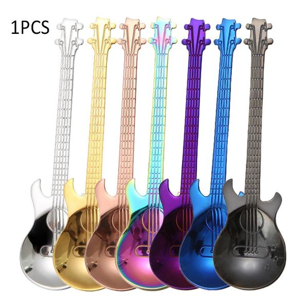 spoons guitar coffee teaspoons 1pcs stainless steel musical mixing sugar spoon flatware drinking tools
spoons guitar coffee teaspoons 1pcs stainless steel musical mixing sugar spoon flatware drinking tools