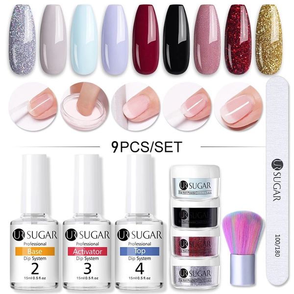 nail glitter ur sugar 7/9pcs dipping powder set 5ml dip dust natural dry without lamp cure dippping system kit, Silver;gold
nail glitter ur sugar 7/9pcs dipping powder set 5ml dip dust natural dry without lamp cure dippping system kit, Silver;gold