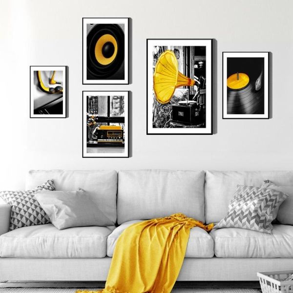 phonograph player picture home decor wall art nordic canvas painting modern yellow decor art print and poster for living room
phonograph player picture home decor wall art nordic canvas painting modern yellow decor art print and poster for living room